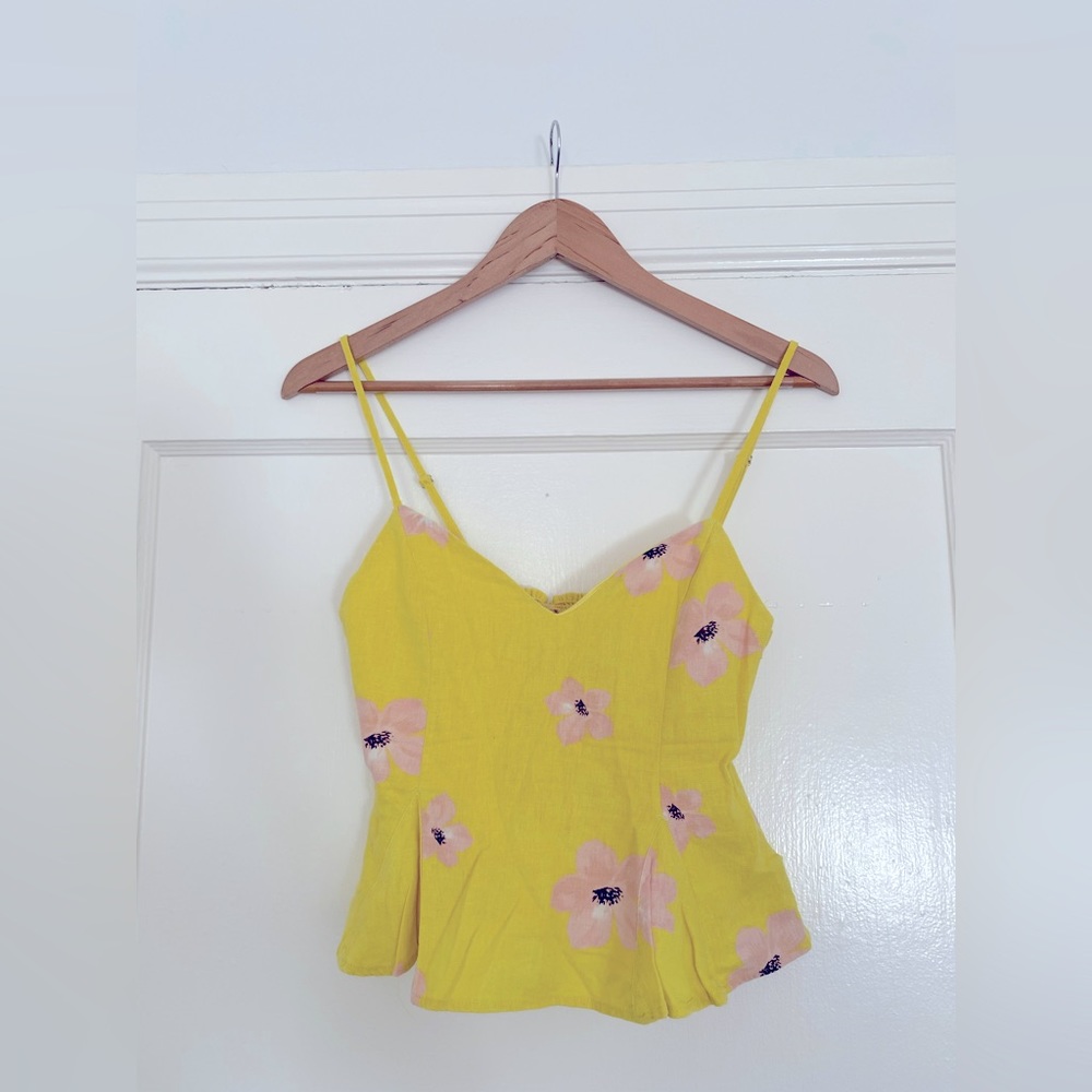 Linen top - Zara - S